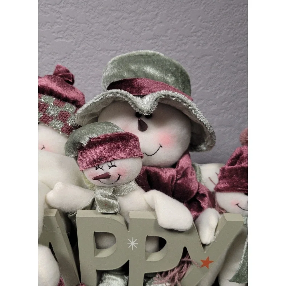 Wooden Plush Christmas Decorative 